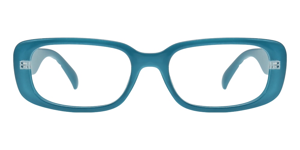 Dana Blue/Cycan Rectangle Plastic Eyeglasses