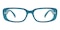 Dana Blue/Cycan Rectangle Plastic Eyeglasses