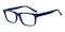 Burbank Blue Rectangle Acetate Eyeglasses