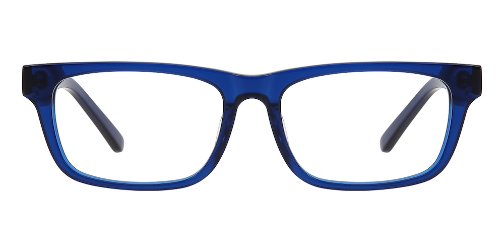 Burbank Blue Rectangle Acetate Eyeglasses