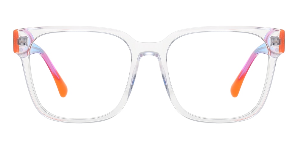 Annapolis Crystal/Blue/Purple Square Acetate Eyeglasses