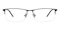 Baron Gunmetal Rectangle Metal Eyeglasses
