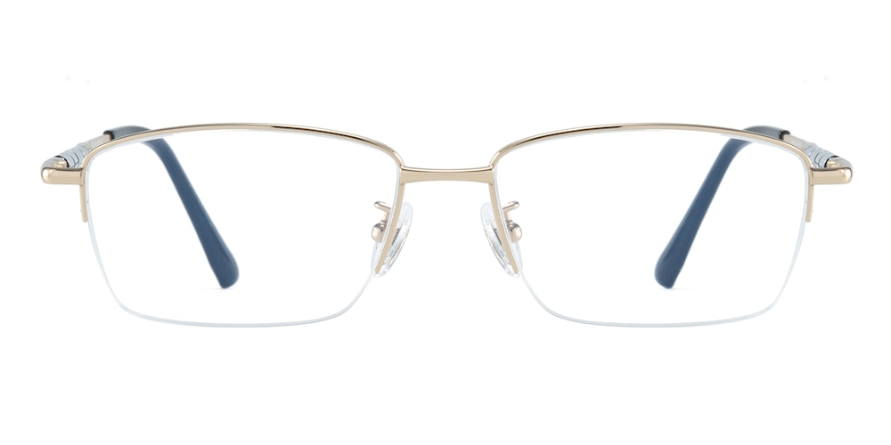 Charles Golden Rectangle Titanium Eyeglasses