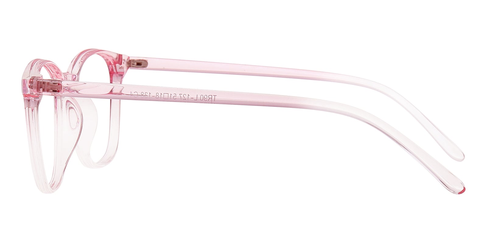 Alberta Oval Pink/Clear Sunglasses | GlassesShop