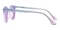 Debby Multicolor Tint Purple 40% Round Acetate Eyeglasses
