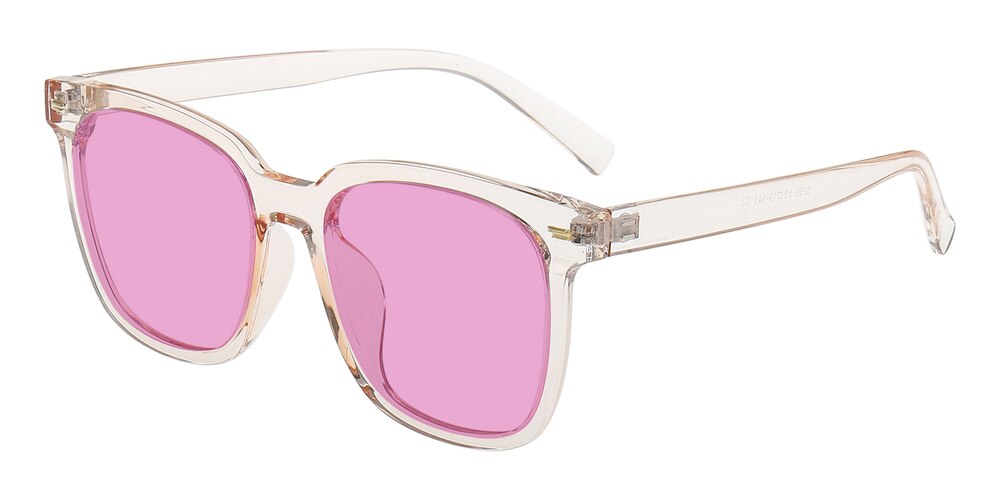 Joni Champagne Tint Pink 40% Classic Wayframe TR90 Eyeglasses