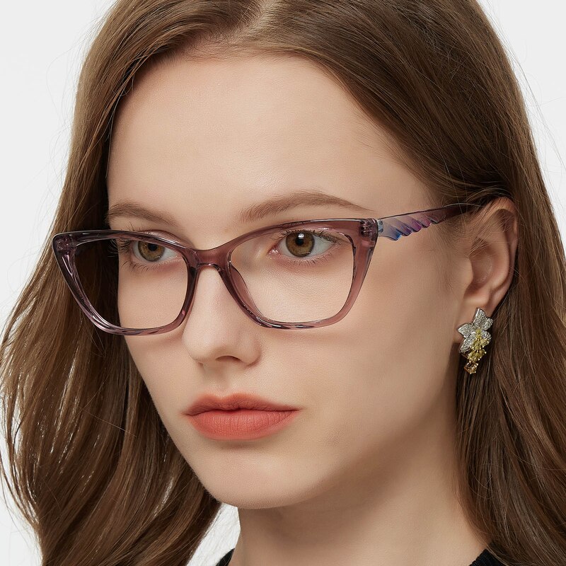 Giselle Cat Eye Purple Eyeglasses