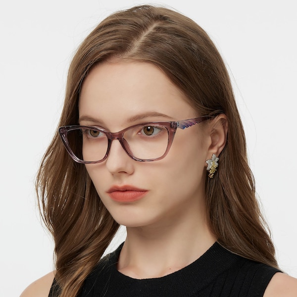 Giselle Cat Eye - Purple Eyeglasses