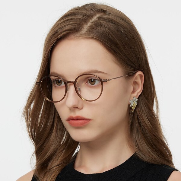 McAlester Round - Champagne Eyeglasses
