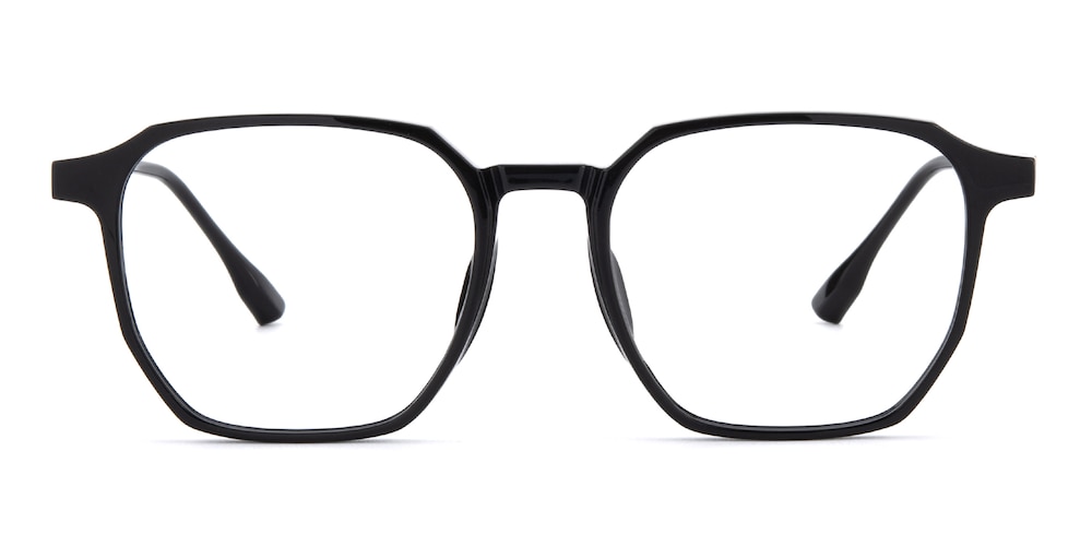Naples Black Polygon TR90 Eyeglasses