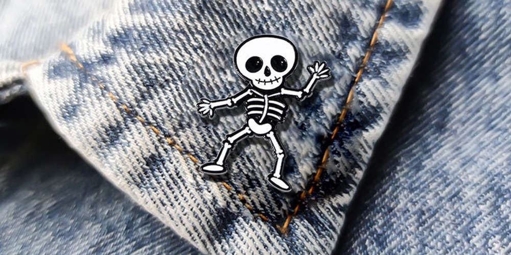 Halloween Cute Skull Badge/Brooch