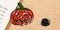 Halloween Pumpkin Badge/Brooch