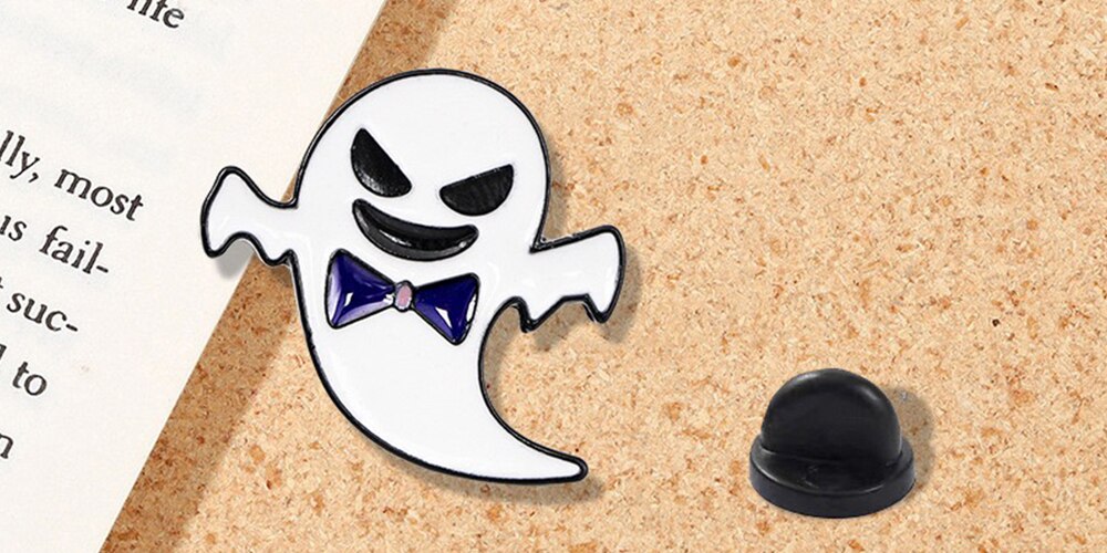 Halloween Angry Ghost Badge/ Brooch