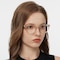 Giselle Champagne Cat Eye Plastic Eyeglasses