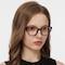 Giselle Burgundy Cat Eye Plastic Eyeglasses