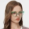 Bridget Green/Golden Cat Eye TR90 Eyeglasses