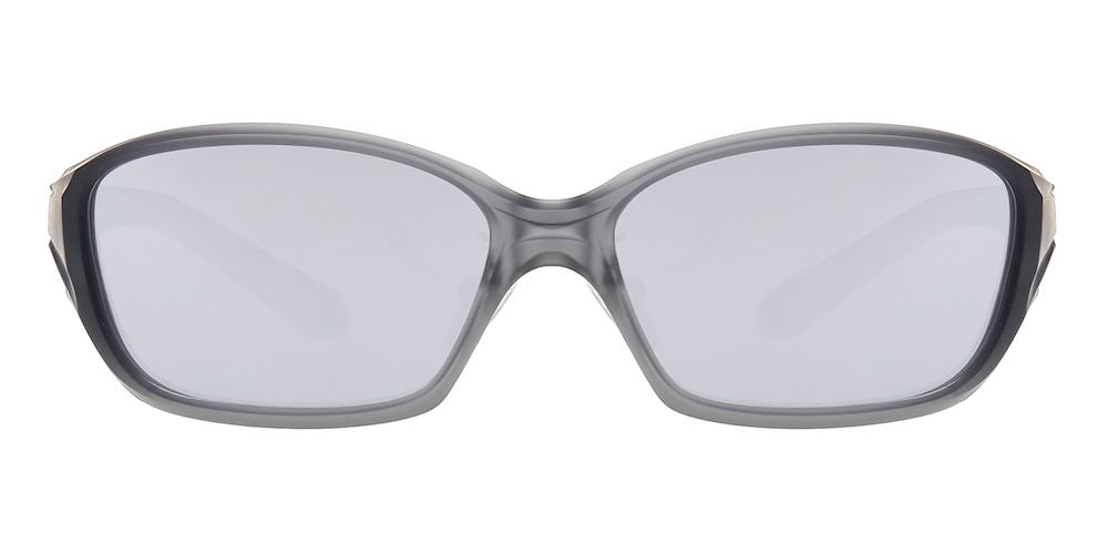 Iowa Gray/Green Rectangle TR90 Sunglasses