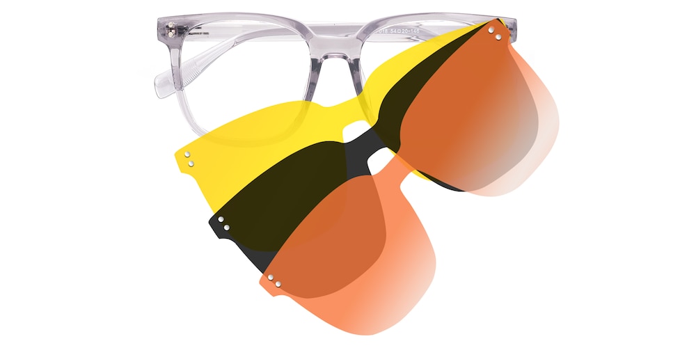 Acadia Square - Gray Eyeglasses