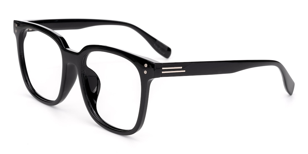 Acadia Black Square TR90 Eyeglasses