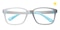Alexander Gray/Blue Rectangle TR90 Eyeglasses