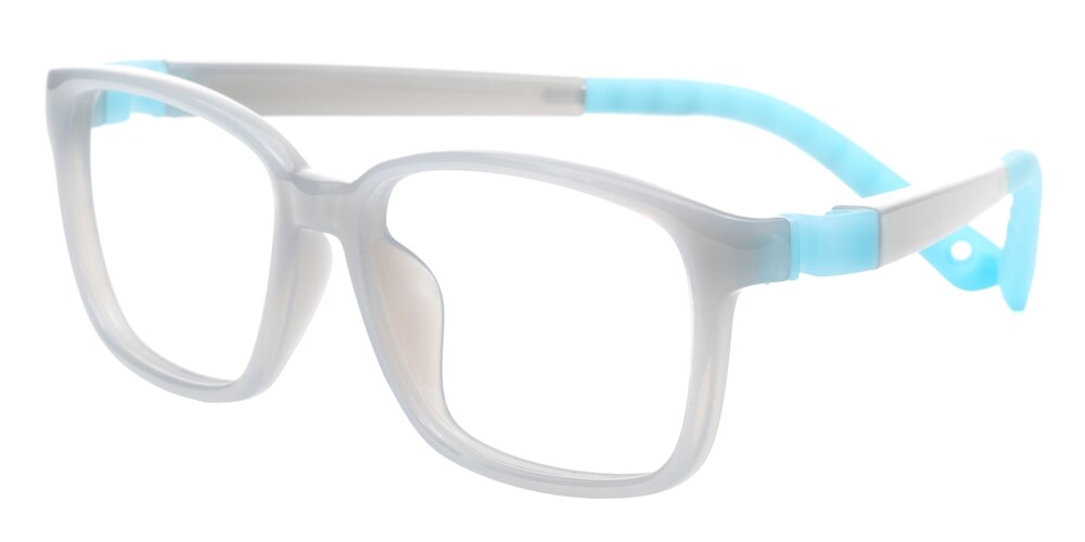 Alexander Gray/Blue Rectangle TR90 Eyeglasses