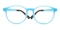 Alice Blue/Gray Round TR90 Eyeglasses