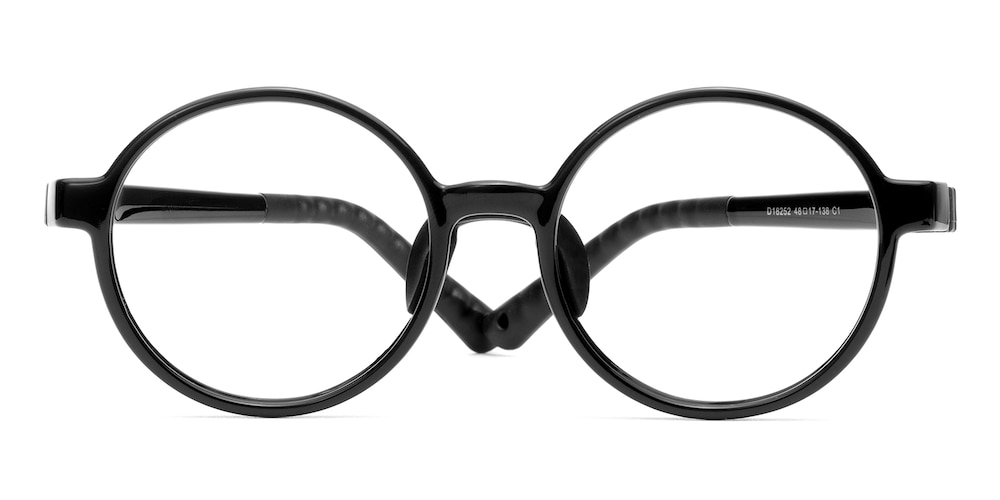 Alton Black Round TR90 Eyeglasses
