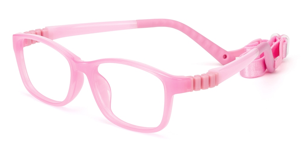 Barton Pink Rectangle TR90 Eyeglasses