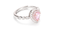 Pink Water Drop Rhinestones Adjustable Ring