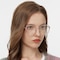 Evelyn Rose Gold/Pink Floral Oval Acetate Eyeglasses