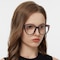 Jennifer Zinfandel/Ash Rose Cat Eye TR90 Eyeglasses