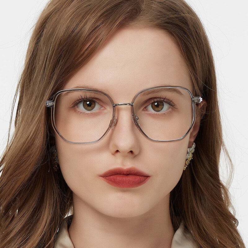 Jersey Polygon Crystal Eyeglasses
