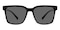 Oberlin Black-Blue Block Photochromic Gray Square TR90 Eyeglasses