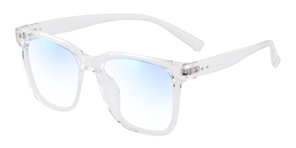 Oberlin Crystal-Blue Block Pro Square TR90 Eyeglasses