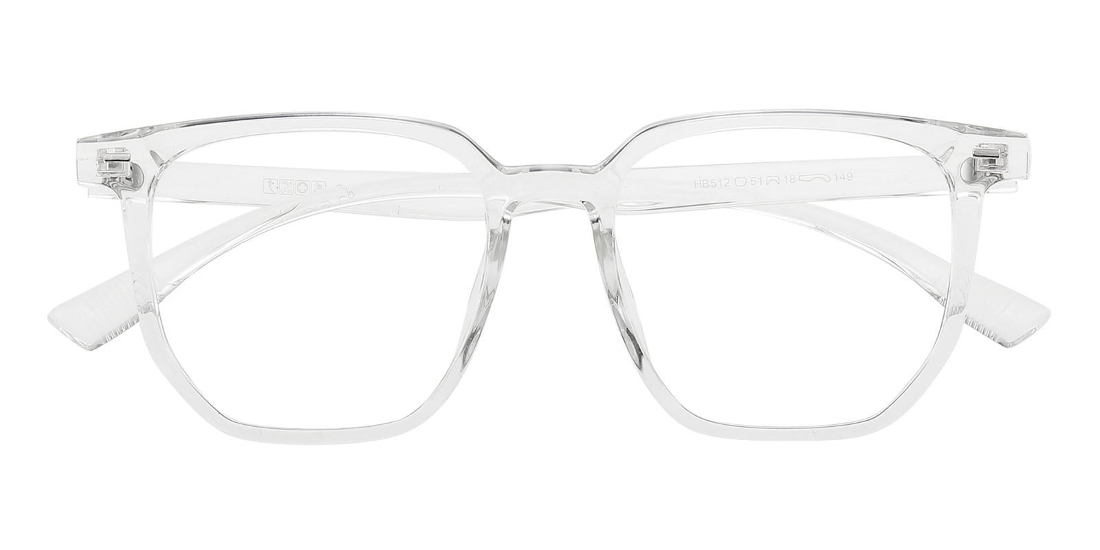 Polygon Eyeglasses, Full Frame Crystal TR90 - FP2822