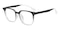 Albany Black/Crystal Polygon TR90 Eyeglasses