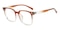 Allentown Brown/Crystal Square TR90 Eyeglasses
