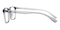 Baltimore Gray Rectangle TR90 Eyeglasses