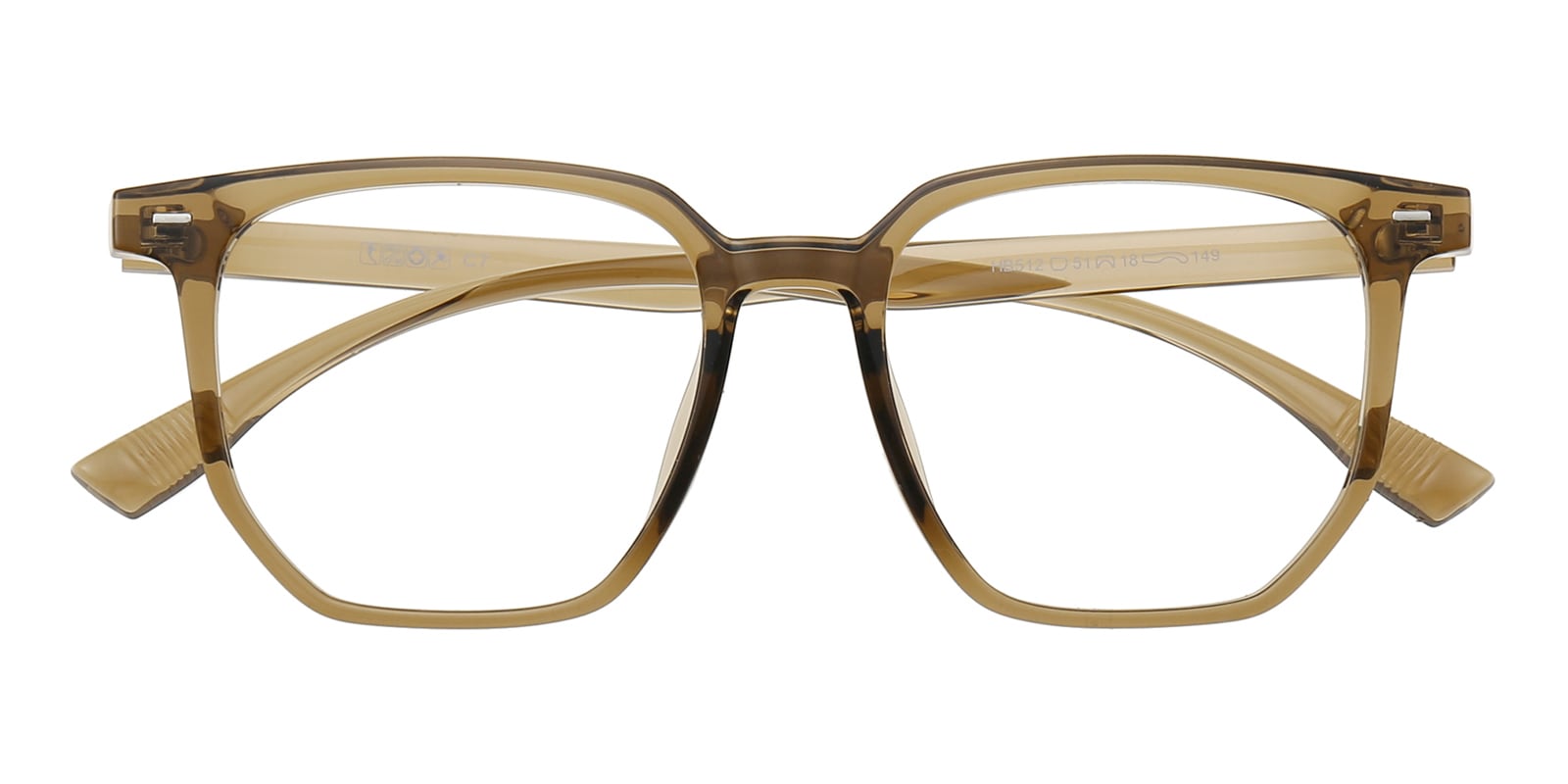 Polygon Eyeglasses, Full Frame Fir Green TR90 - FP2831