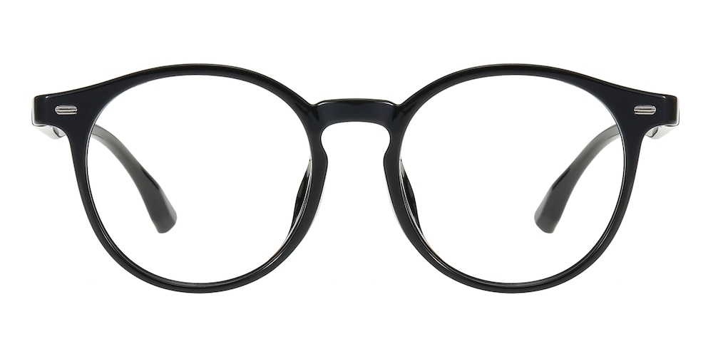 Birmingham Black Round TR90 Eyeglasses