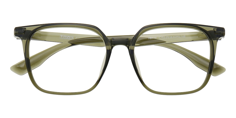 Calaveras Green Square TR90 Eyeglasses