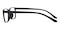 Dawn Black Rectangle TR90 Eyeglasses