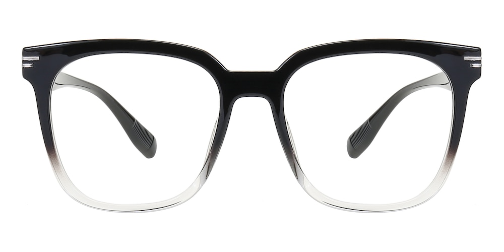 Elmhurst Black/Crystal Square TR90 Eyeglasses
