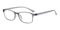 Gladstone Gray Rectangle TR90 Eyeglasses