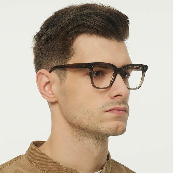 Dallas Square Champagne Eyeglasses