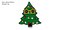 Star Christmas Tree Badge/ Brooch