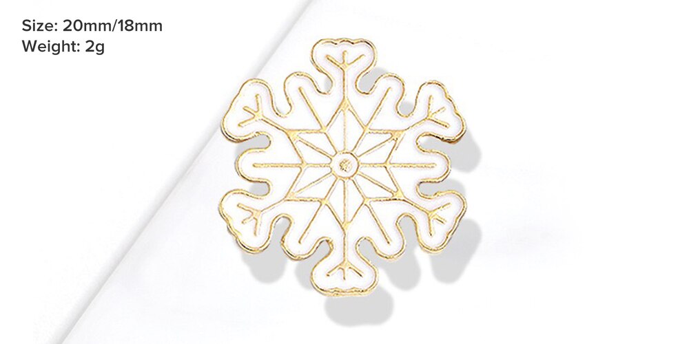 Snowflake Brooch/ Badge