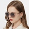 Camille Brown Square TR90 Sunglasses