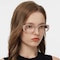 Dana Brown/Moonlight Rectangle Plastic Eyeglasses
