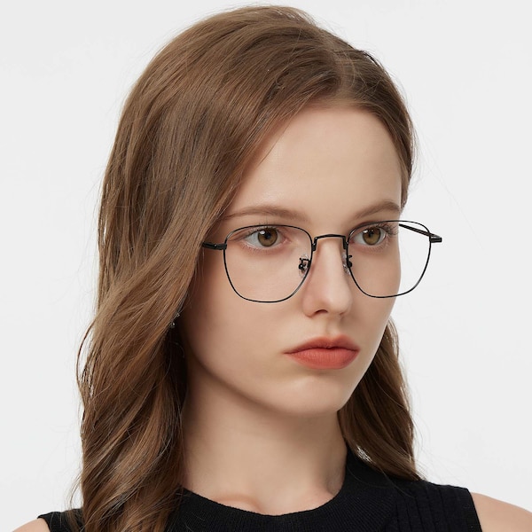 Palo Rectangle - Black Eyeglasses